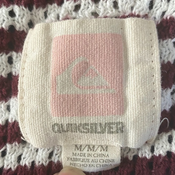 Quiksilver Scoop Neckline Striped Pullover Sweater Sz. M NWOT - Picture 9 of 12